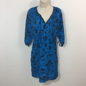 Yumi Kim graphic print mini dress blue black M